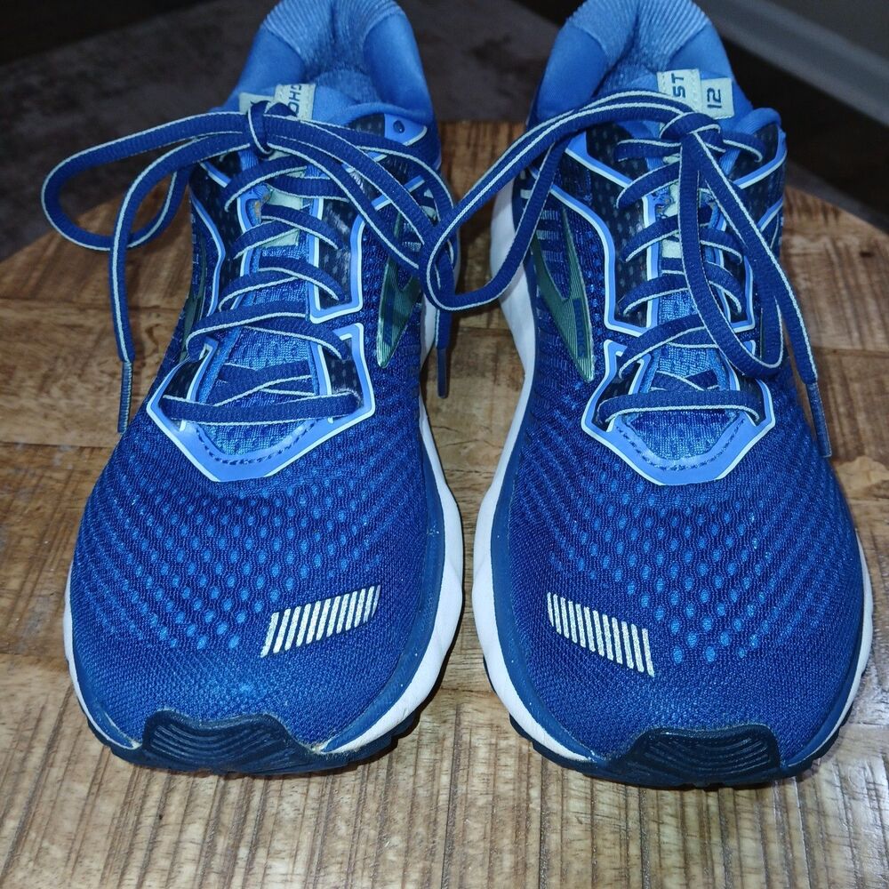 Brooks Ghost 12 Women's Running Shoes Blue Teal White 1203051B413 Size 10.5 - Picture 7 of 16